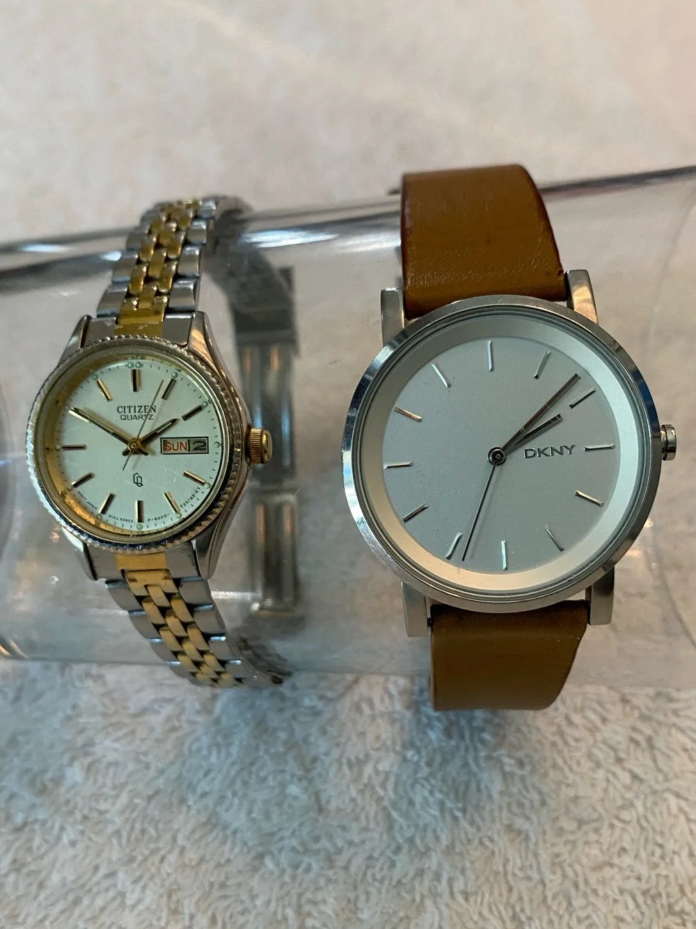 Pair of ladies watches: Citizen Quartz and DKNY Soho for PARTS OR REPAIR